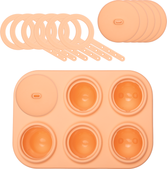 Lurch Popsicle IceForm Arctic 6fach apricot Eisformen mit Stielen