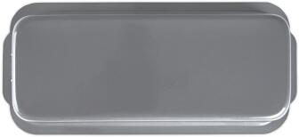 Städter we love baking Brotbackform 35 x 14,5 cm / H 8,5 cm Silber emaill 3.000 ml