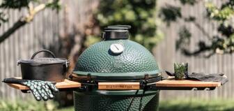 Big Green Egg Seitentische aus Akazienholz, 2 Stk