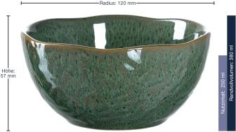 Leonardo Geschirrset MATERA 18-teilig grün Keramik