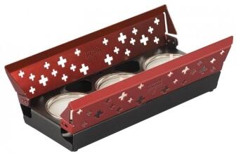 Kuhn Rikon Raclette-Set Mini Schweizer Kreuz rot