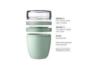 Mepal Lunchpot ellipse mini - weiß