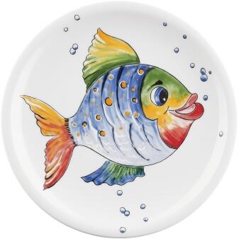 Seltmann Weiden Frühstücksteller 19 cm Bunte Tierwelt Fischmotiv