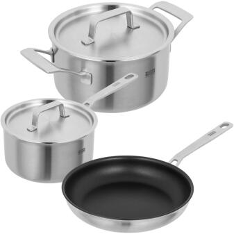 Kuhn Rikon CULINARY FIVEPLY Kochgeschirr-Set 3-tlg. Töpfe Pfanne