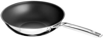 Schulte-Ufer Astral Wokpfanne mit Edelstahlgriff, schwarz
