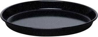 Riess Pizzablech aus Emaille in schwarz