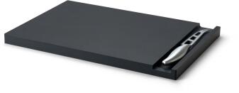 Continenta Duracore Käsebrett mit Messer, schwarz, mit Griffmulde