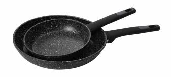 SSW Aluminium-Pfannenset Pica 2-teilig, antihaft beschichtet, schwarz