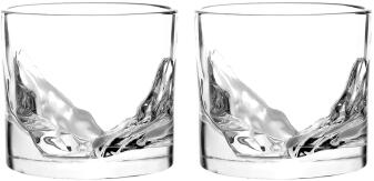 Liiton Whiskyglas Grand Canyon 2er-Set mit Bergrelief-Design