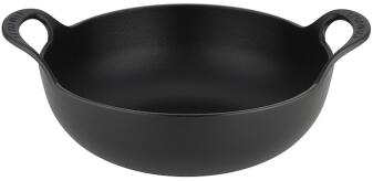 Le Creuset Balti Dish schwarz Gusseisen-Schale mit Griffen
