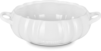Le Creuset Kürbis-Servierschale, 3 l in white