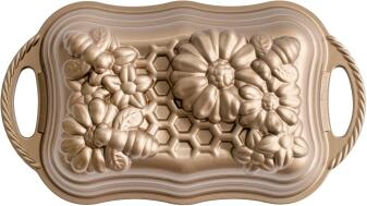 Nordic Ware Kastenform Honeycomb Backform mit Wabenmuster und Bienen