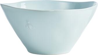 La Rochère ABEILLE Salatschüssel Keramik hellblau Biene geprägt