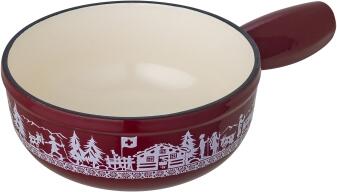 Kuhn Rikon Mini-Caquelon Induktion Gusseisen rot Alpweide 17cm