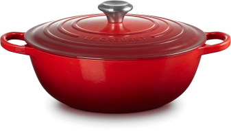 Le Creuset Familientopf La Marmite aus Gusseisen in kirschrot