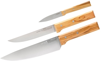 Opinel Messerset Parallele Trio, 3-teilig Olivenholz