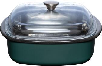 Riess Dampfgarer mit Glasdeckel, 3-tlg. in teal