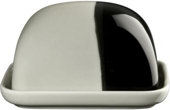 ASA Butterdose Joy black currant smoothie Keramik zweifarbig schwarz weiß