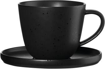 ASA Kaffeetasse mit Unterer coppa kuro schwarz matt