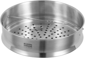 Kuhn Rikon Dämpfeinsatz stapelbar Edelstahl Dampfgarer Einsatz mit Griff
