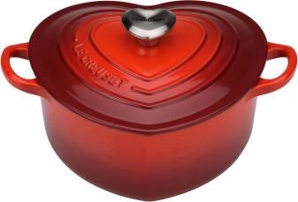 Le Creuset Herzbräter aus Gusseisen mit Herzgriff