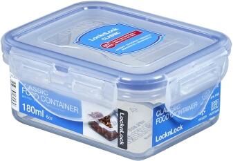 Lock & Lock rechteckige Frischhaltebox 180 ml mit Deckel