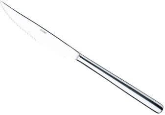 Kelomat Steakmesser 2 Stk Edelstahl, gezahnte Klinge, silbernes Design
