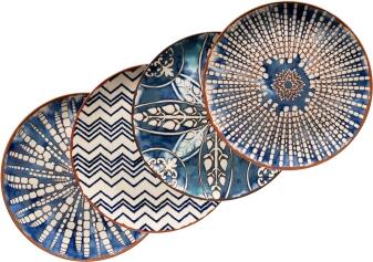MÄSER Platzteller-Set Iberico Blue, 4-tlg.