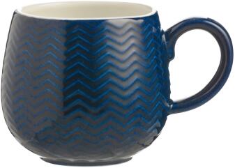 Mason Cash Tasse mit Zickzack-Muster in blau
