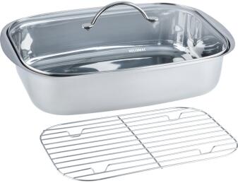 Kelomat Bräter Classico mit Glasdeckel, 6 l