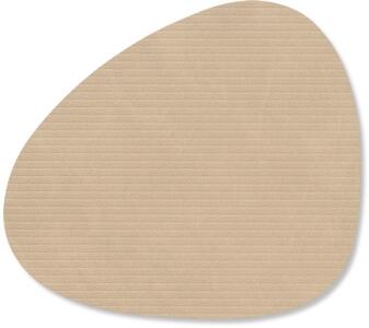 Lind DNA Glasuntersetzer Curve Corduroy Sand 4er Set