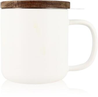 OGO Living Teepott Juliet 300 ml weiß mit Holzdeckel