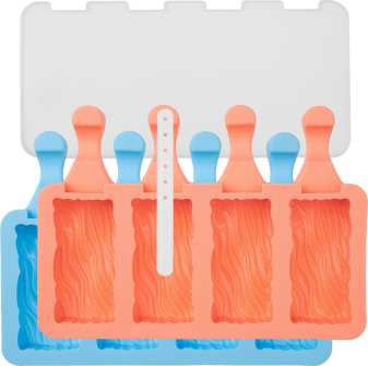 Lurch Popsicle IceForm Wave Eisformen aquamarine/peach 2er Set
