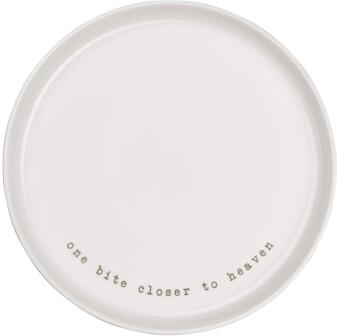 ASA Dessertteller one bite closer to heaven weiß rund