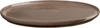 ASA Essteller Coppa Kaori braun flacher Keramikteller rund ovalformig
