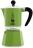 Bialetti Espressokocher Rainbow grün Mokkakanne mit schwarzem Griff