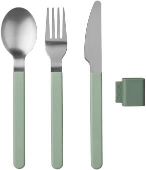 Mepal SILUETA Besteckset 3-teilig nordic sage Löffel Gabel Messer