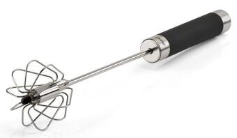 GEFU Universal Quirl Edelstahl Schneebesen mit ergonomischem Griff
