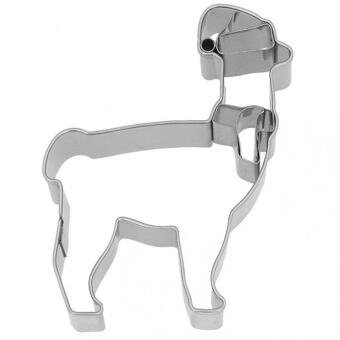 Birkmann Ausstechform Weihnachts-Lama 9 cm Plätzchenform Edelstahl