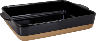 Lurch TERRA NOVA Auflaufform schwarz/creme rechteckig Keramik