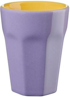 ASA Mug viva violeta Becher lila mit gelber Innenseite