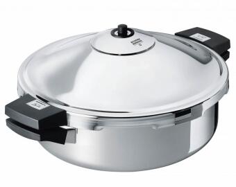 Kuhn Rikon Duromatic Inox Schnellbratpfanne mit Deckel Edelstahl