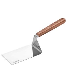 triangle Plancha-Palette Walnuss 12 cm Grillspatel Edelstahl