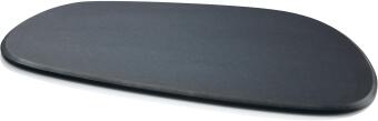 Continenta Servierbrett Pebble Duracore oval schwarz, rutschfestes Tablett