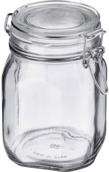 Westmark Drahtbügelglas 2 l mit Gummiring Vorratsglas