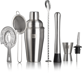 VacuVin Cocktail-Set Bar in a Box, 7-tlg.