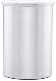 Airscape Edelstahl-Aromabehälter silber gebürstet Vorratsdose mit Deckel