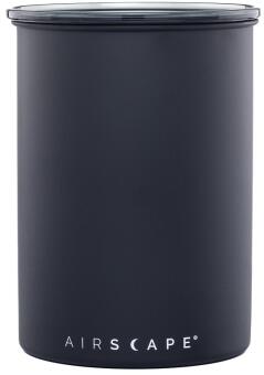 Airscape Edelstahl-Aromabehälter schwarz matt Vorratsdose mit Deckel