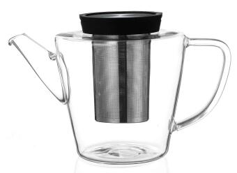 Viva Scandinavia Glasteekanne Infusion mit Edelstahlfilter und Deckel
