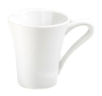 Pillivuyt Vendôme Kaffeetasse aus weißem Porzellan mit Henkel